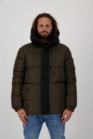 Doudoune épaisse homme capuche amovible fermeture zip ARC