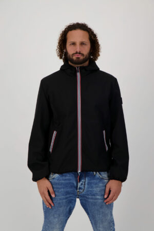 Veste à capuche zippée avec détails tricolores BELLO