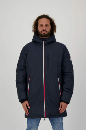 Parka homme mi-longue sport chic déperlante BRIANÇON NAVY