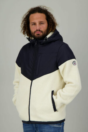 Veste sherpa homme avec capuche et zip frontal GALIBIER