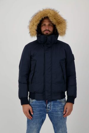 Blouson homme capuche fourrure synthétique MONT TOMMY