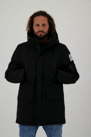 Parka homme isolante à capuche et patch manche NEW ASPEN